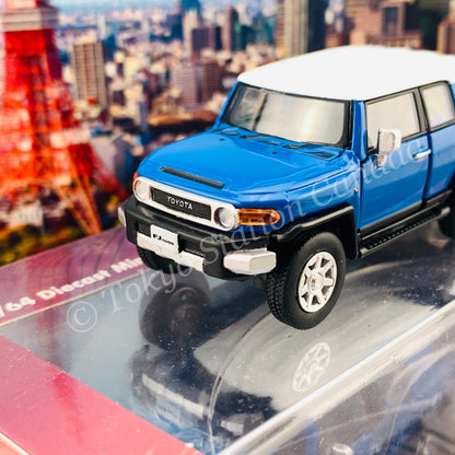 BM Creations JUNIOR 1/64 Toyota 2015 FJ Cruiser Blue RHD 64B0134