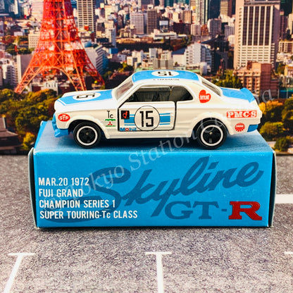 TOMICA x II ADO COMPANY Skyline HT 2000 GT-R (KPGC10) Winner K. TAKAHASHI MADE IN JAPAN