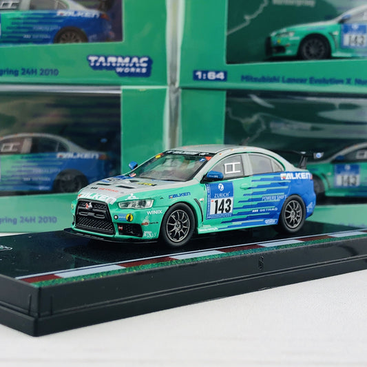 Tarmac Works 1/64 Mitsubishi Lancer Evolution X Nurburgring 24H 2010 T64-004-NUR