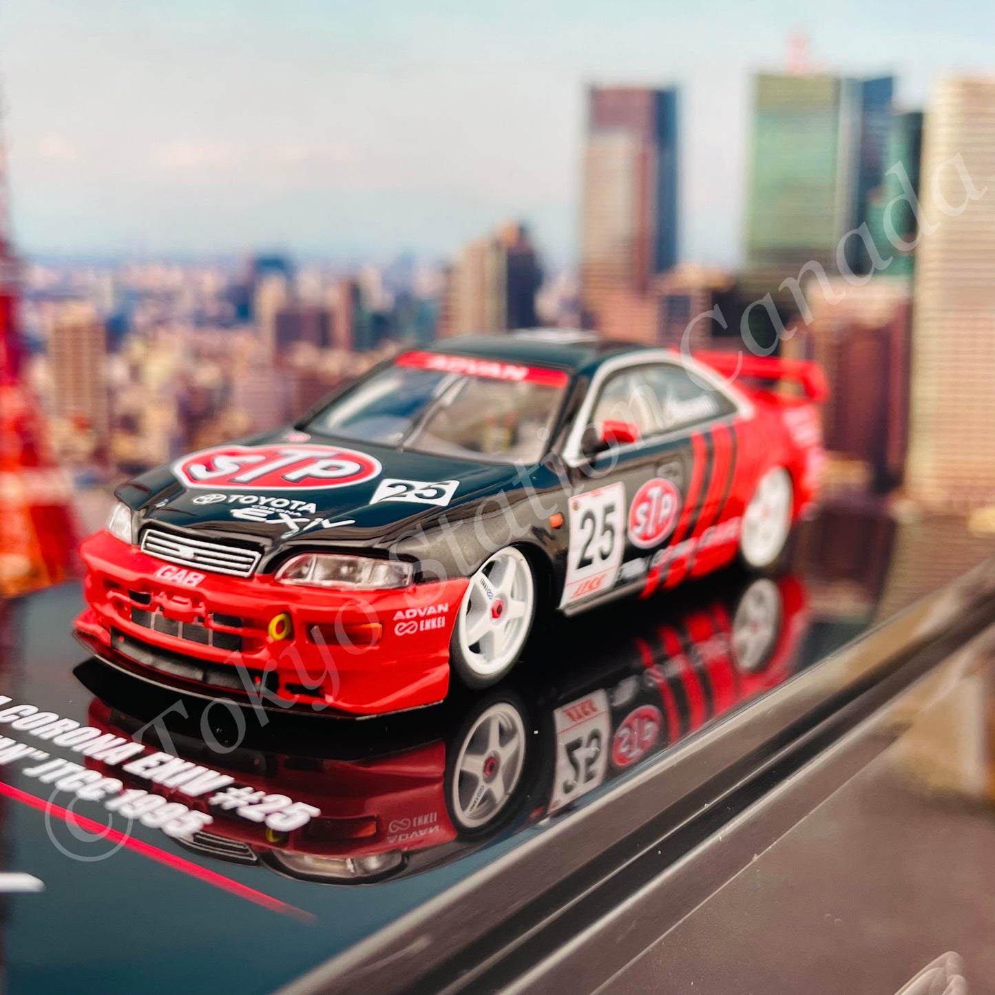 INNO64 1/64 TOYOTA CORONA EXIV #25 "STP ADVAN" JTCC 1995 IN64-EXIV-AD