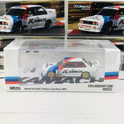 Tarmac Works 1/64 BMW M3 E30 Macau Cup Race 1991 Charles Kwan T64-009-91MCR21
