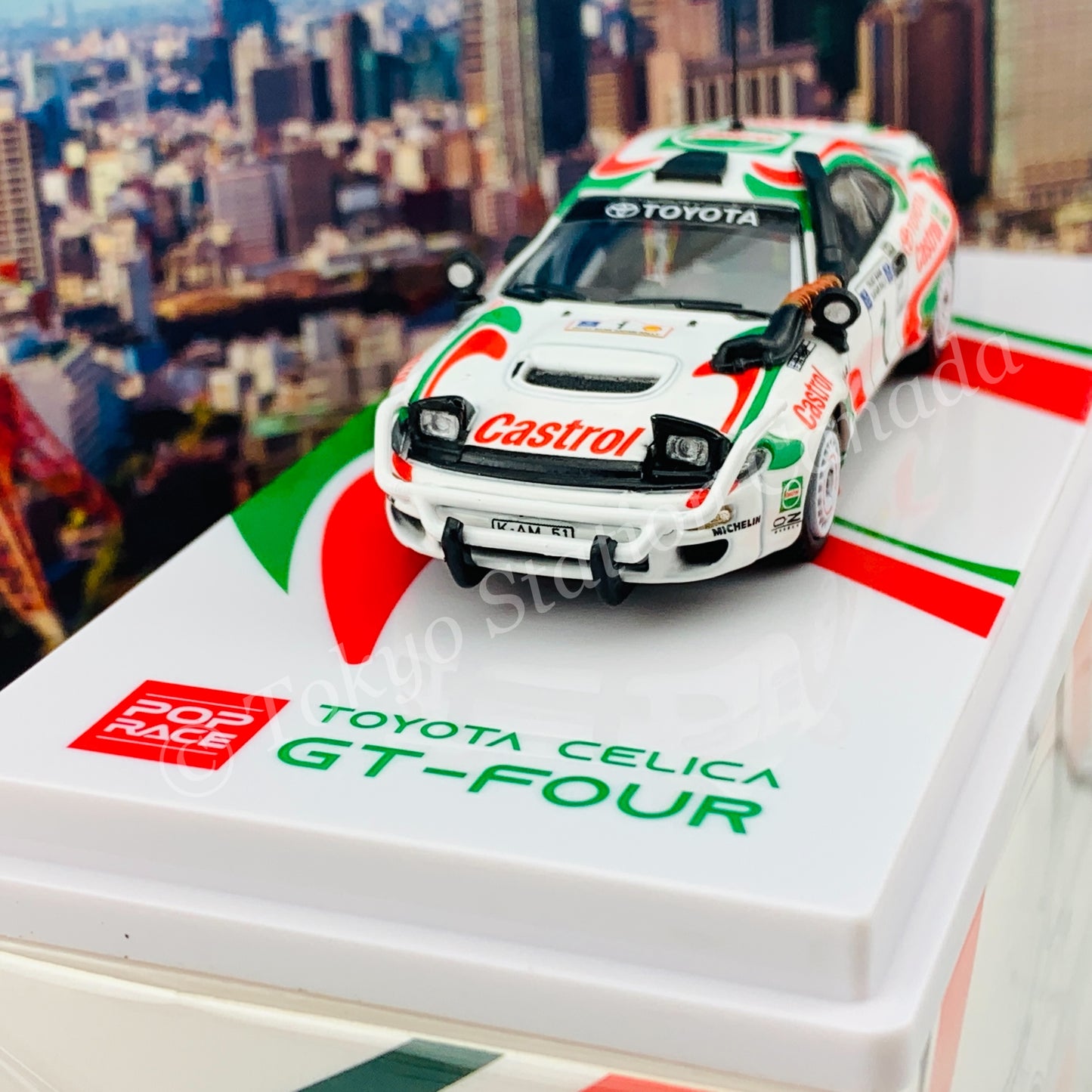 POPRACE 1/64 Toyota Celica GT-Four ST185 Safari Rally 1993 Winner #1 Juha Kankkunen/ Juha Piironen PR64-185-93WRC01