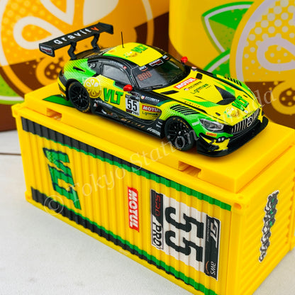 Tarmac Works 1/64 COLLAB64 Mercedes-AMG GT3 GT World Challenge Asia ESPORTS Championship 2020 Darryl O'Young with Metal Oil Can and Container T64-008-VLT