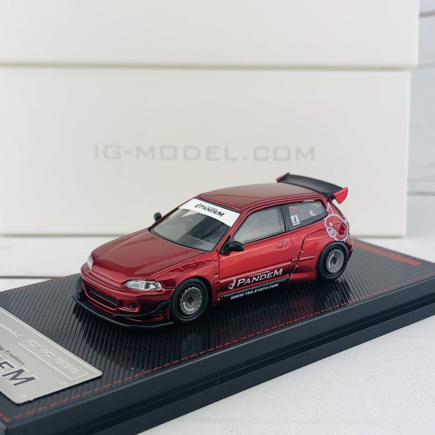 Ignition Model 1/64 Pandem Civic (EG6) Red Metallic 1414