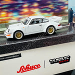 TARMAC WORKS x Schuco COLLAB64 1/64 Porsche 911 RSR 3.8  White T64S-003-WH