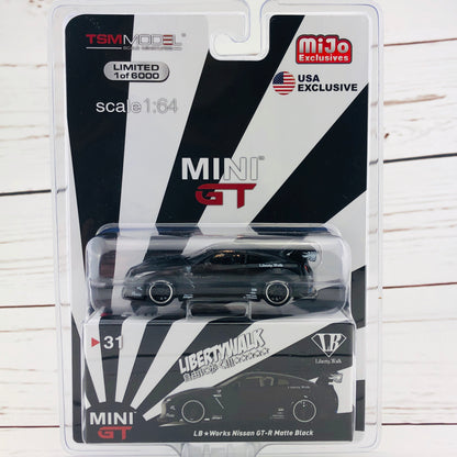MINI GT LIBERTYWALK LB★WORKS Nissan GTR (R35) Matte Black LHD (USA Exclusive) MGT00031-MJ