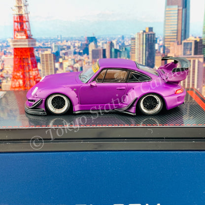 Ignition Model 1/64 RWB 993 Matte Purple With Mr. Nakai metal figurine IG2151