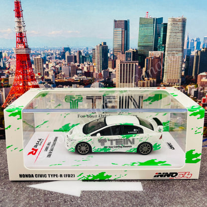 INNO64 1/64 HONDA CIVIC TYPE-R FD2 "TEIN" Livery IN64-FD2-TEIN