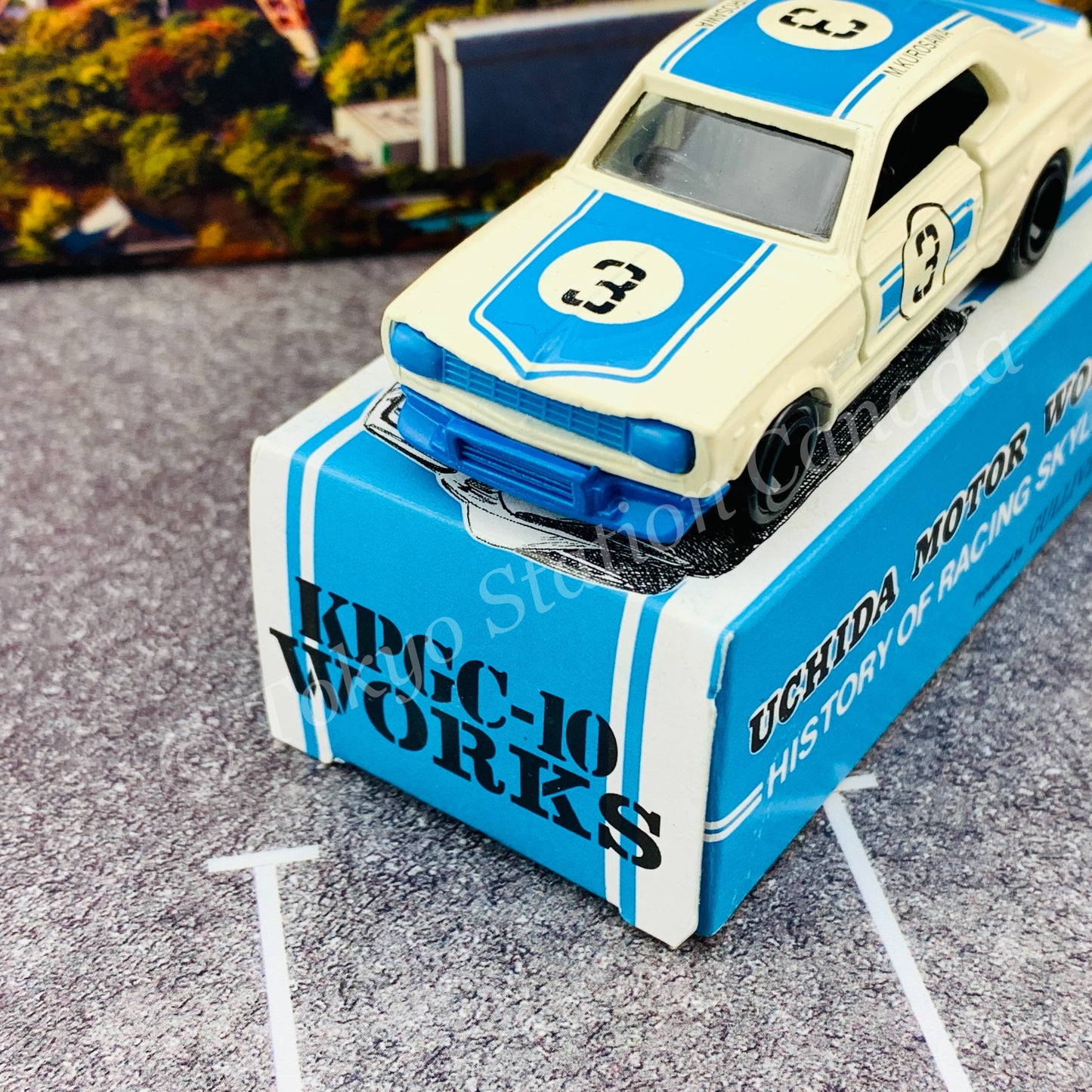 TOMICA x GULLIVER 1994 UCHICA MOTOR WORKS Skyline HT 2000 GT-R (KPGC10) #3 M. KUROSAWA MADE IN JAPAN