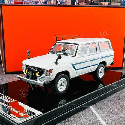 GCD 1/64 Toyota Land Cruiser LC60 Modified Version RHD WHITE KS029-87