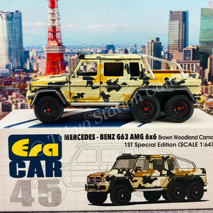 ERA CAR 45 1/64 Mercedes-Benz G63 AMG 6x6 Brown Woodland Camo (1st Special Edition) MB206X6RF45