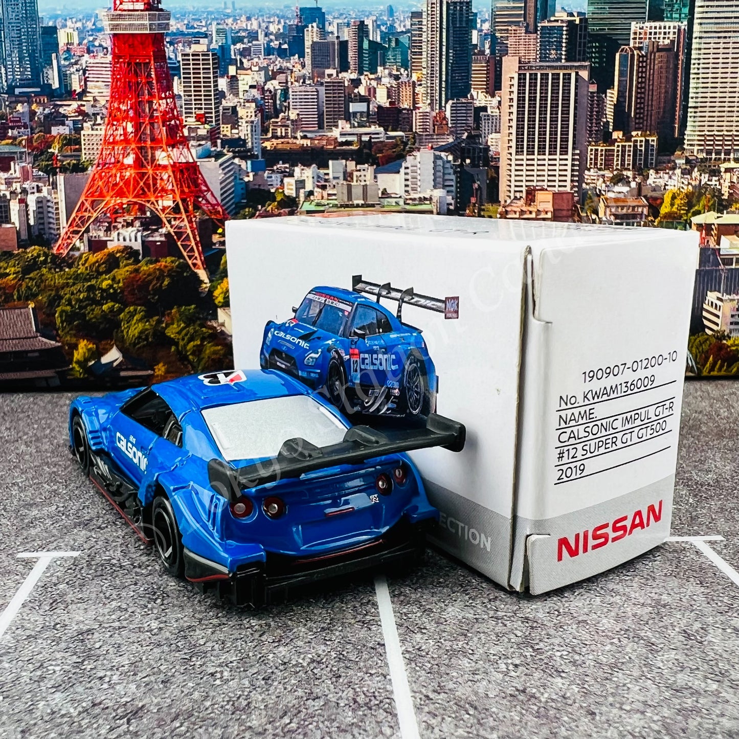 Nissan Model Car Collection Calsonic Impul GTR #12 Super GT GT500 2019 KWAM136009