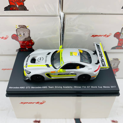 Sparky 1/64 Mercedes-AMG GT3 Mercedes-AMG Team Driving Academy - Winner FIA GT World Cup Macau 2017 Edoardo Mortara Y157
