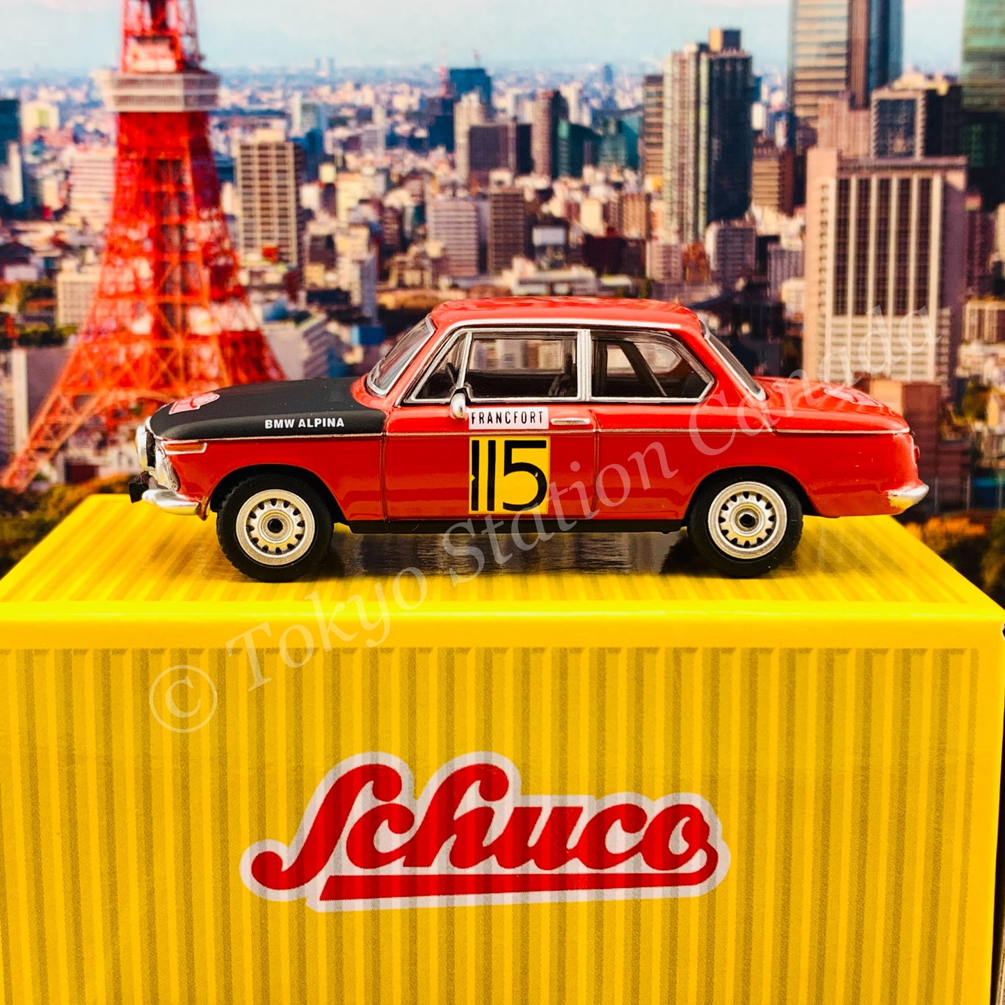 Tarmac Works x Schuco 1/64 BMW 2002  Rally Monte Carlo 1969 *** Schuco Special Edition *** T64S-007-MC69