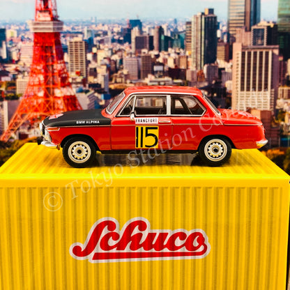 Tarmac Works x Schuco 1/64 BMW 2002  Rally Monte Carlo 1969 *** Schuco Special Edition *** T64S-007-MC69