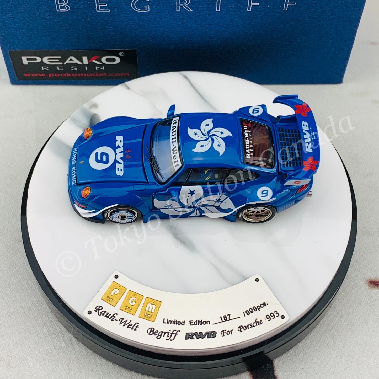 PEAKO x PGM 1/64 RWB 993 SuperNine Bauhinia Special Edition 63900B