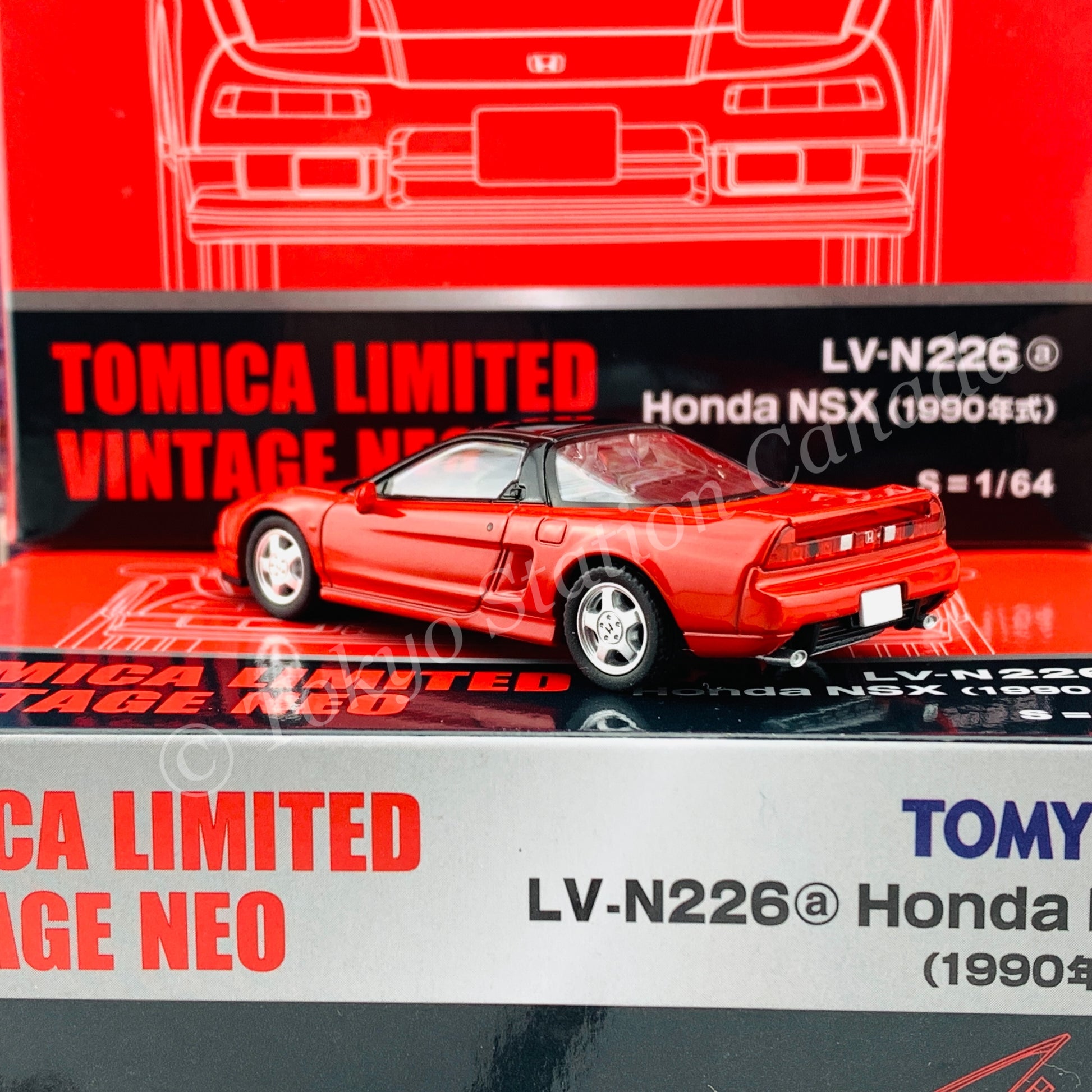Tomytec Limited Vintage Neo 1/64 Honda NSX RED LV-N226a