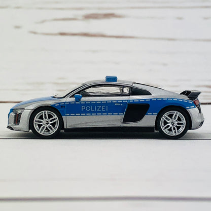 Tarmac Works GLOBAL64 1/64 Audi R8 V10 Plus - German Polizei
