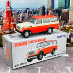 TOMYTEC Tomica Limited Vintage 1/64 Toyota Land Cruiser FJ56V type (white / red)  LV-104c