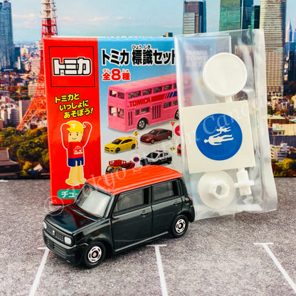 TAKARA TOMY A.R.T.S TOMICA Sign Set #6 - Suzuki Lapin with a road sign stand