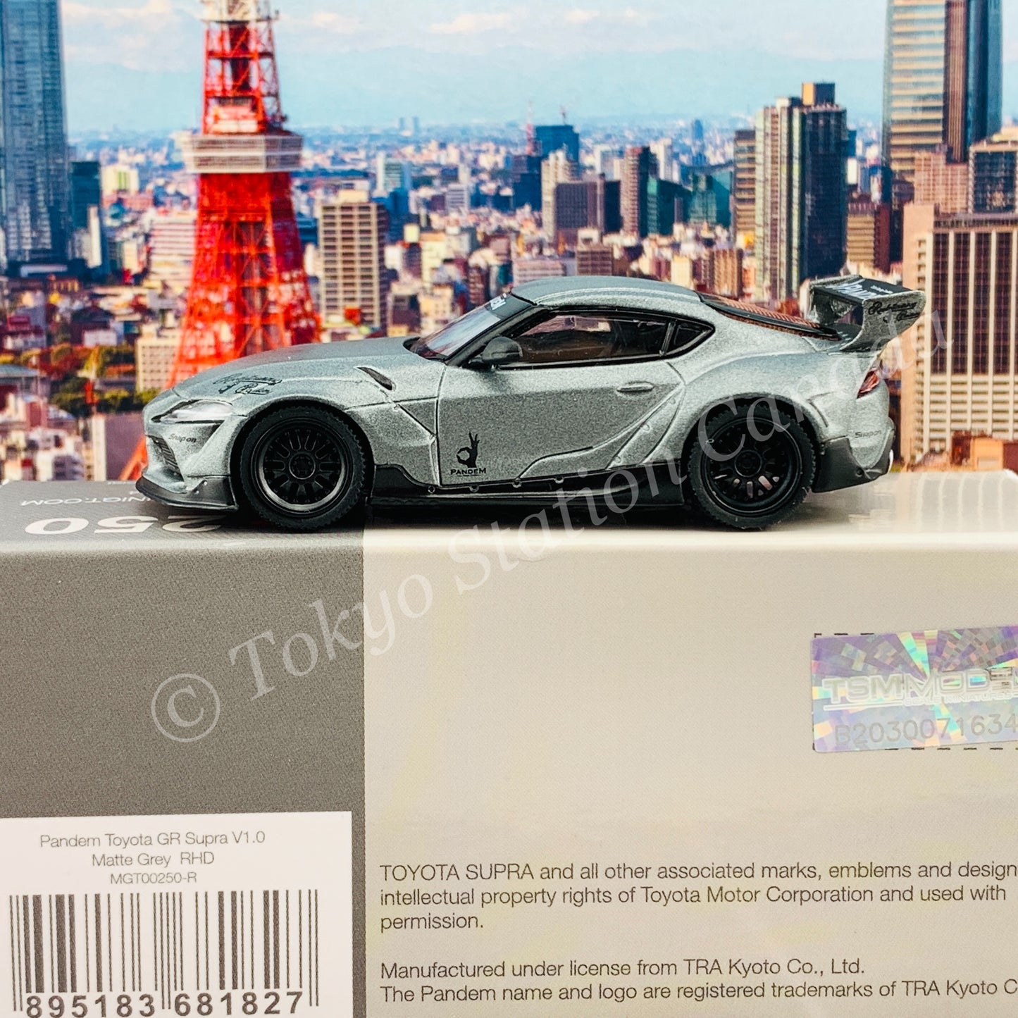 MINI GT 1/64 Pandem Toyota GR Supra V1.0  Matte Grey RHD MGT00250-R
