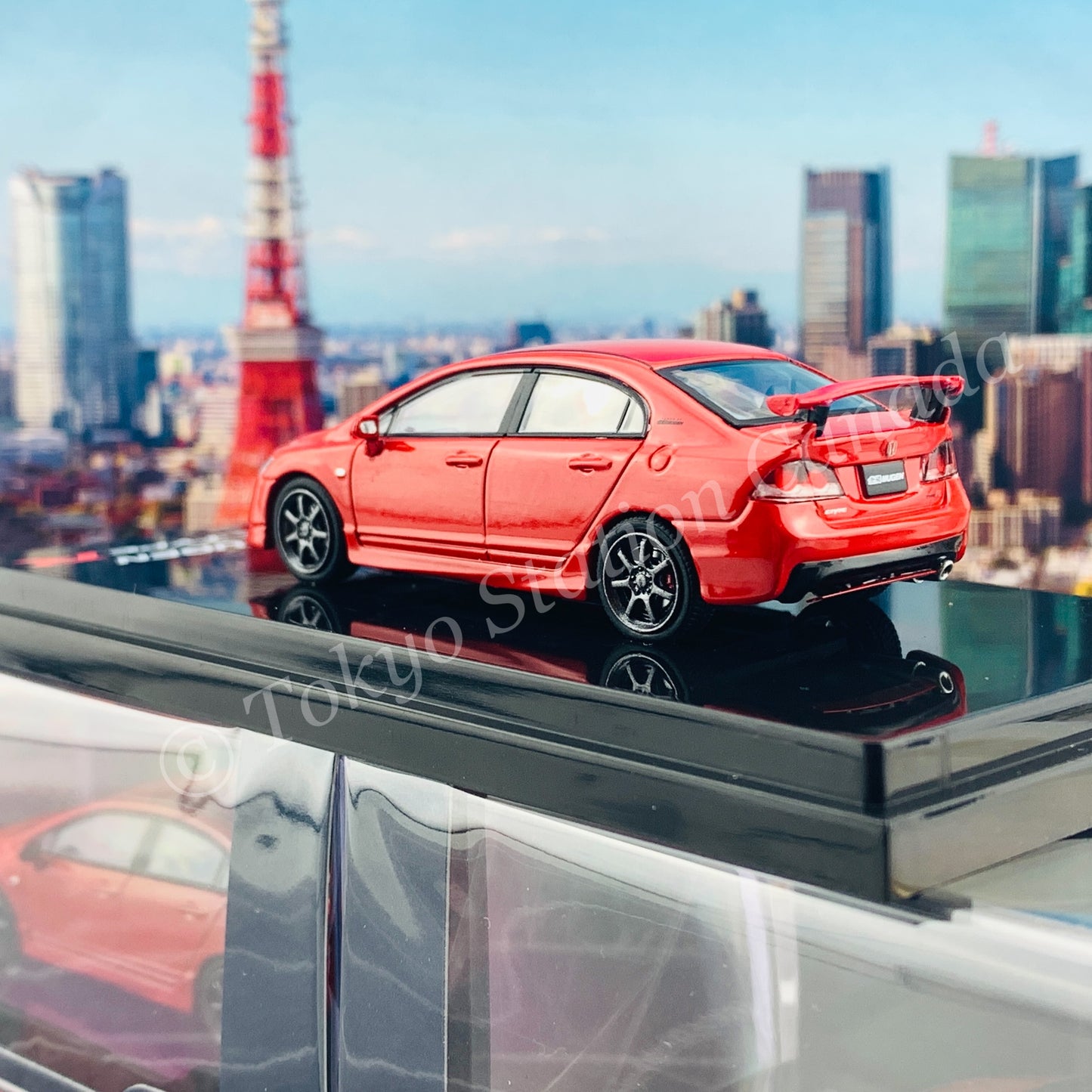 HOBBY JAPAN 1/64 Mugen Civic TYPE R (FD2) Milano Red HJ641003MR