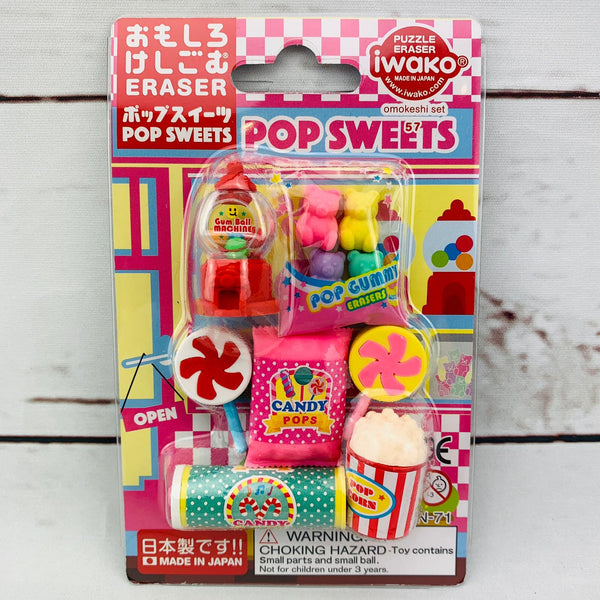 Iwako Japanese Eraser Set - Pop Sweets ER-BRI064