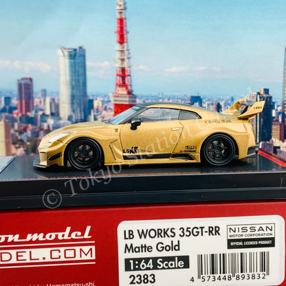 Ignition Model 1/64 LB-Silhouette WORKS GT Nissan 35GT-RR Matte Gold IG2383