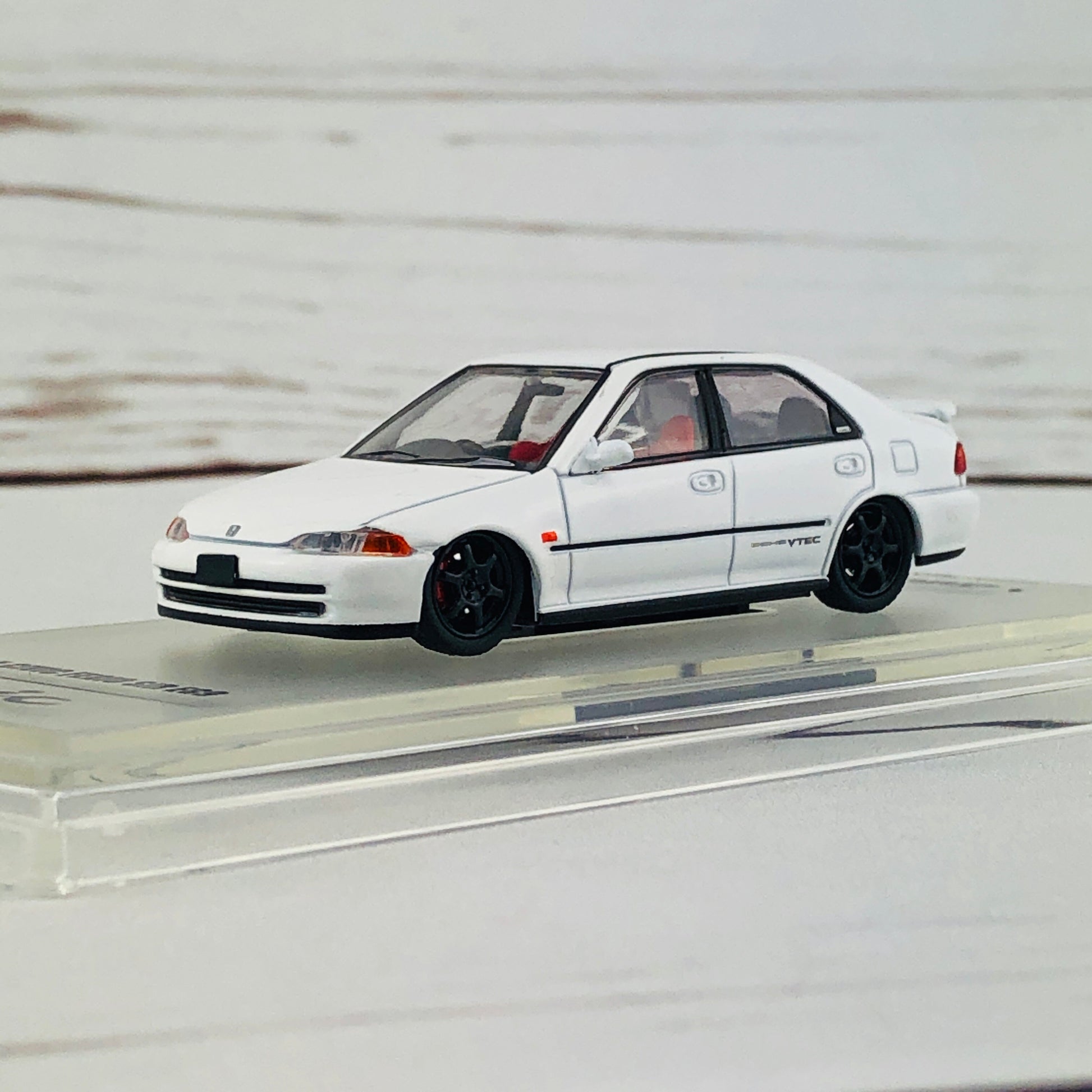INNO64 HONDA CIVIC FERIO EG9 WHITE with Customizable Stickers and 1 set of wheel