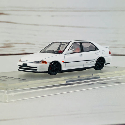 INNO64 HONDA CIVIC FERIO EG9 WHITE with Customizable Stickers and 1 set of wheel