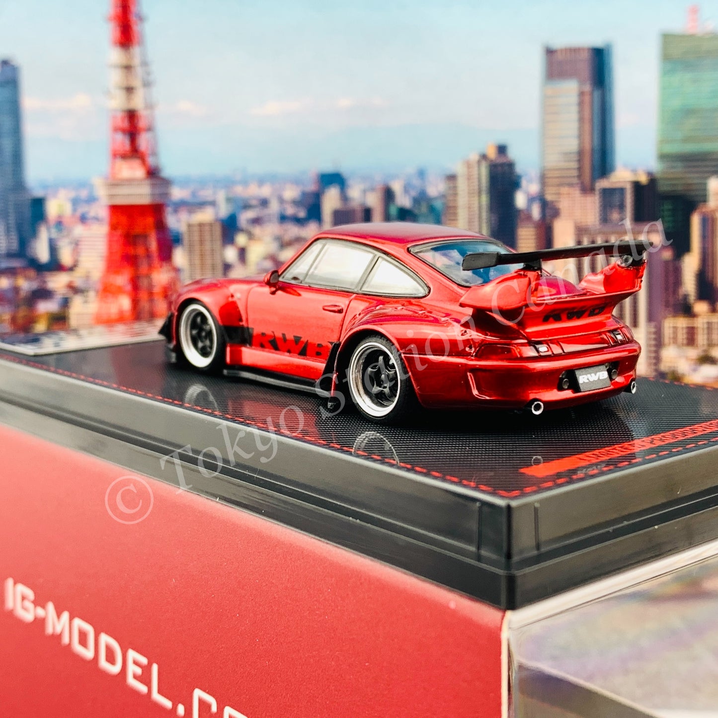 Ignition Model 1/64 RWB 993 Red Metallic IG2154