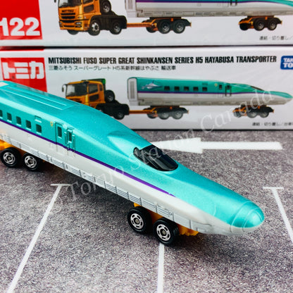 TOMICA 122 Mitsubishi Fuso Super Great Shinkansen Series H5 Hayabusa Transporter