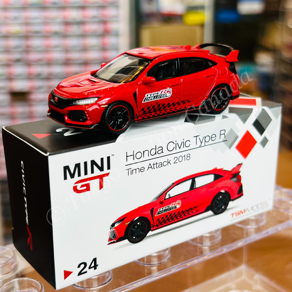 MINI GT 1/64 Honda Civic Type R (FK8) Time Attack 2018 LHD MGT00024-L