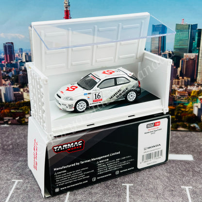 TARMAC WORKS 1/64 HOBBY64 Honda Civic Type R EK9 BRIDE with Container T64-TL010-BR