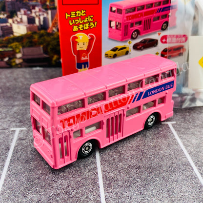 TAKARA TOMY A.R.T.S TOMICA Sign Set #1 - London Bus with a road sign stand