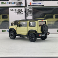 BM Creations 1/64 Suzuki Jimny Sierra (JB74) RHD - Chiffon Ivory Metallic/Bluish Black Pearl 3 Top 64B0001