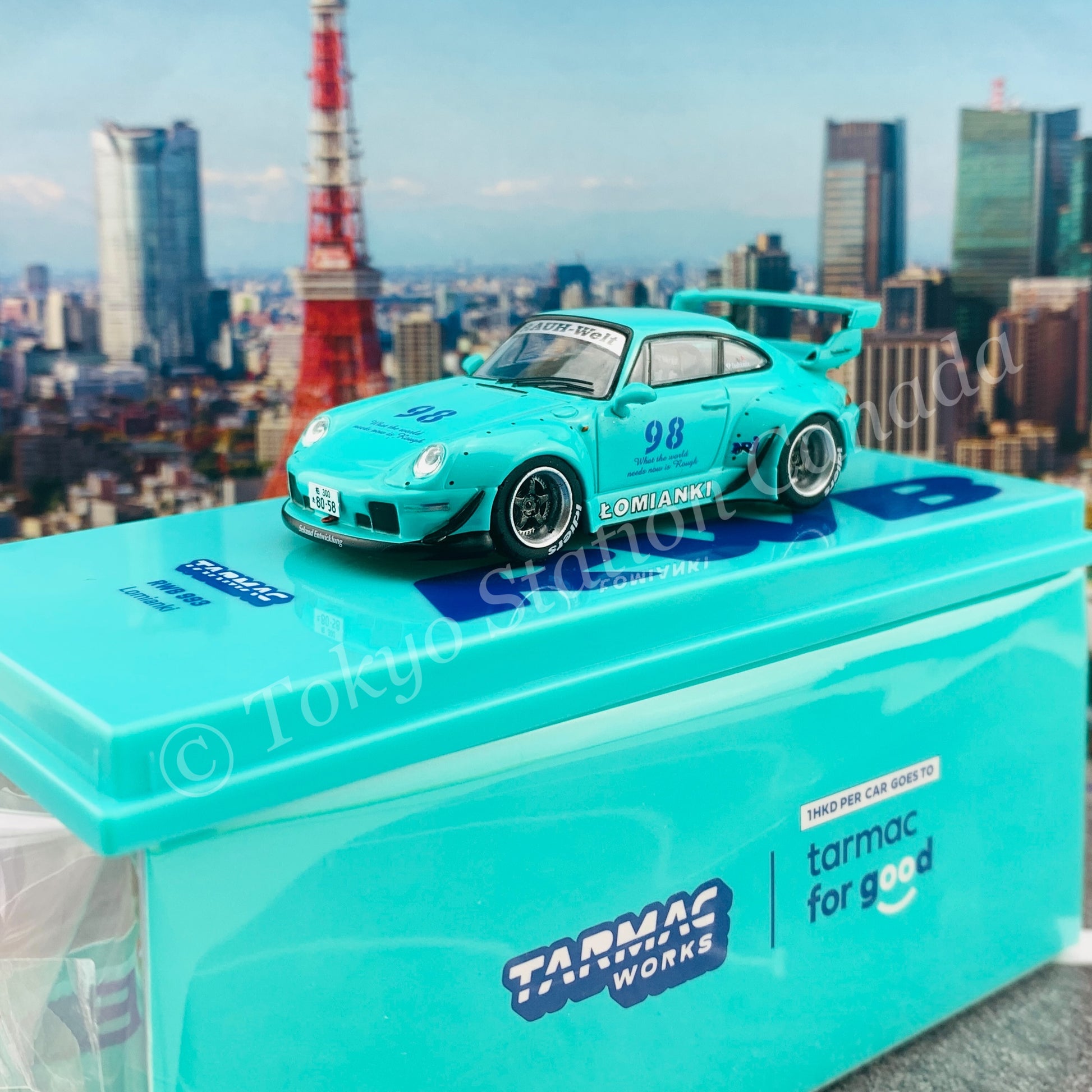 TARMAC WORKS HOBBY64 Collection 1/64 RWB 993 Lomianki T64-017-LO