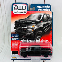 AUTO WORLD 1/64 2020 Chevy Silverado ZL1 LT Trail Boss Black 849398049501