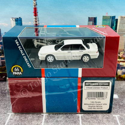 PARA64 1/64 Mitsubishi Galant VR-4 Sophia White LHD PA-55106