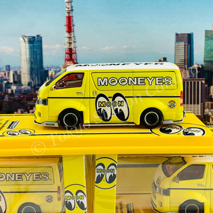 Tarmac Works 1/64 COLLAB64 Toyota Hiace Widebody Mooneyes *** Collaboration with Mooneyes *** T64-038-ME