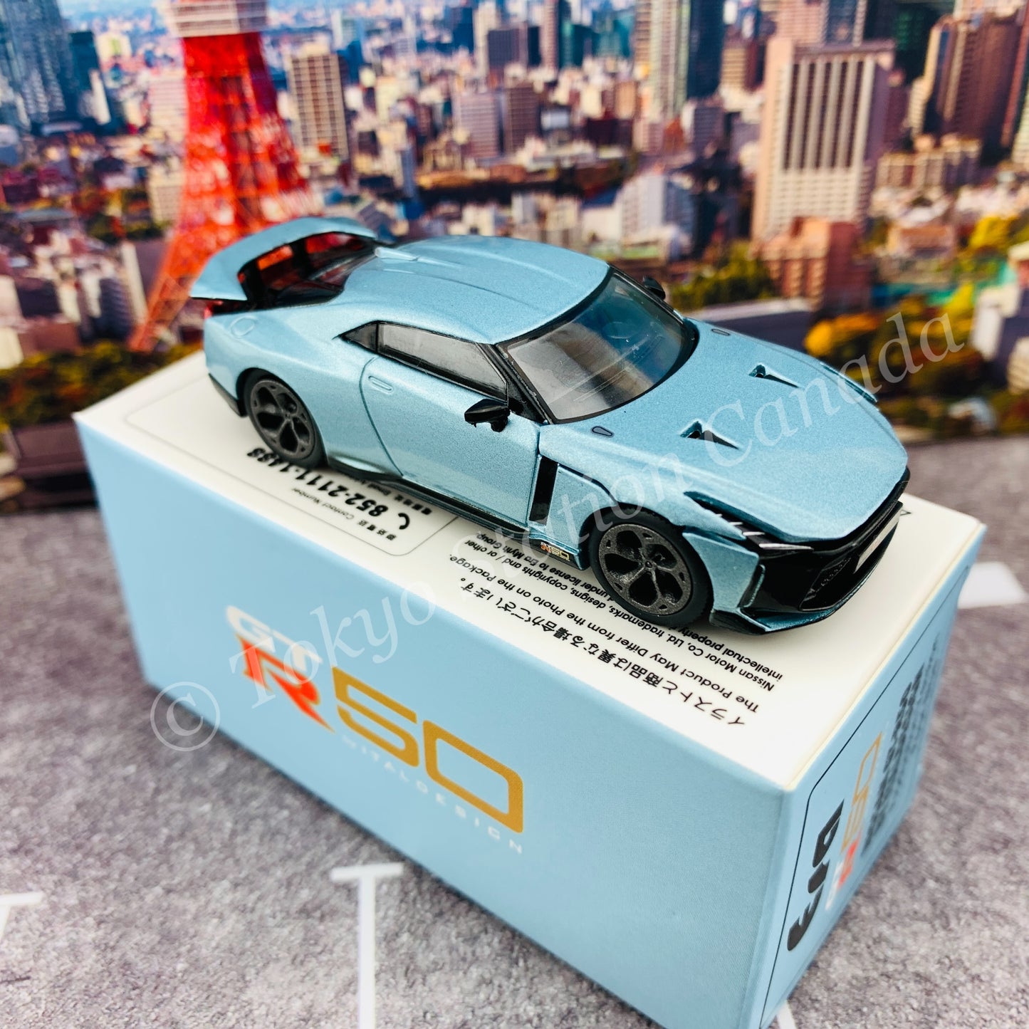 ERA CAR 1/64 SP Nissan GT-R50 By Italdesign - Production Version Pearl Blue NS21GTRSP51