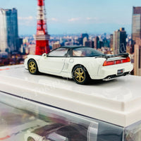 HOBBY JAPAN 1/64 Honda NSX (NA1) Type R Customized Version With Engine Display Model Championship White HJ642006RCW