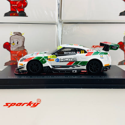 Sparky 1/64 NISSAN GTR NISMO GT3 - KCMG - FIA GT World Cup Macau 2018 Tsugio MATSUDA Y131