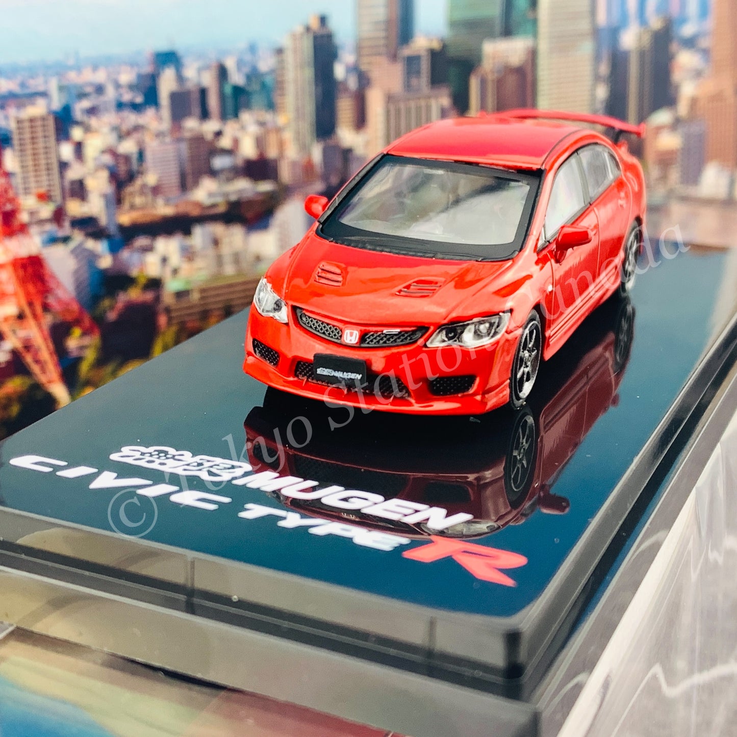 HOBBY JAPAN 1/64 Mugen Civic TYPE R (FD2) Milano Red HJ641003MR