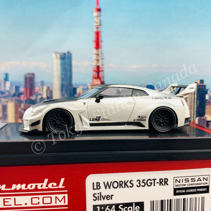 Ignition Model 1/64 LB-Silhouette WORKS GT Nissan 35GT-RR Silver IG2386