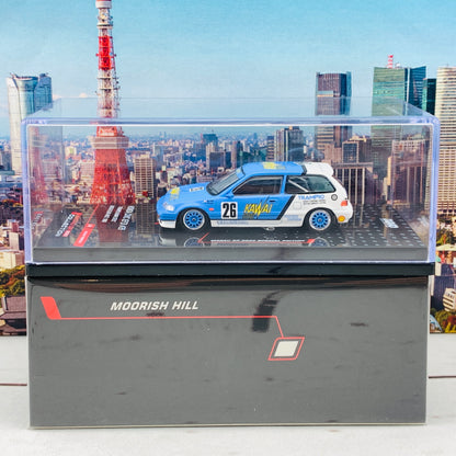 INNO64 MACAU GP 2020 COLLECTION HONDA CIVIC EF3 #26 "TRAMPIO KAWAI STEEL" Macau Guia Race 1989 Kazuo Shimizu IN64-EF3-MGP20KS