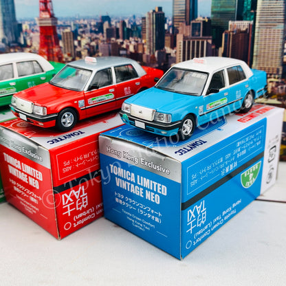 Tomytec Tomica Limited Vintage Neo 1/64 TOYOTA CROWN COMFORT Hong Kong TAXI Set of 3 (Hong Kong Exclusive)