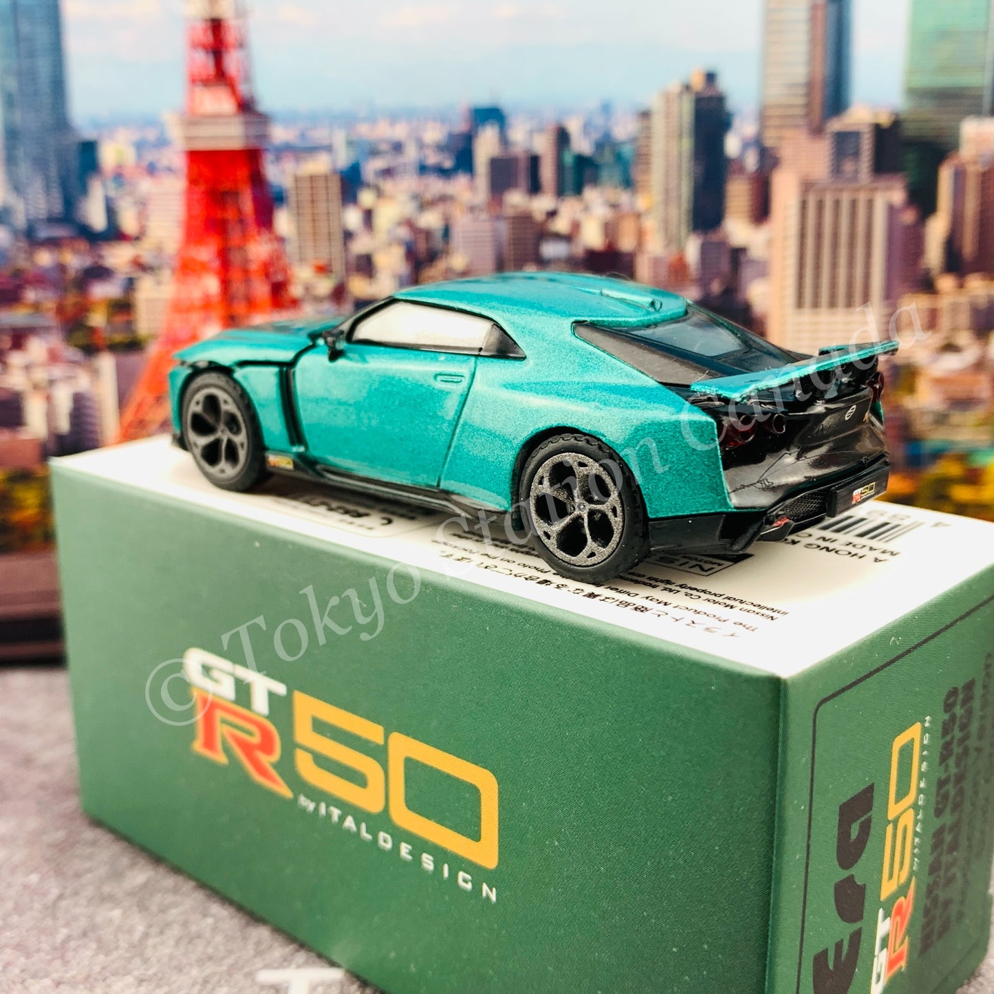 ERA CAR 1/64 SP Nissan GT-R50 By Italdesign - Production Version Dark Green NS21GTRSP49