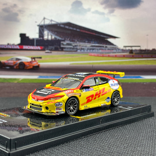 Tarmac Works 1/64 Honda Civic Type R FK8 TCR WTCR Race of Macau 2018 Tom Coronel T64-029-18WTCR09