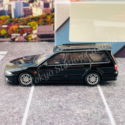 BM Creations JUNIOR 1/64 Mitsubishi Legnum VR4 BLACK RHD with Extra Wheels, Lowering Parts 64B0156